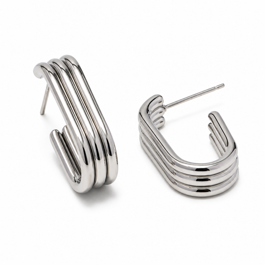 Bilgola Hoops (Silver)