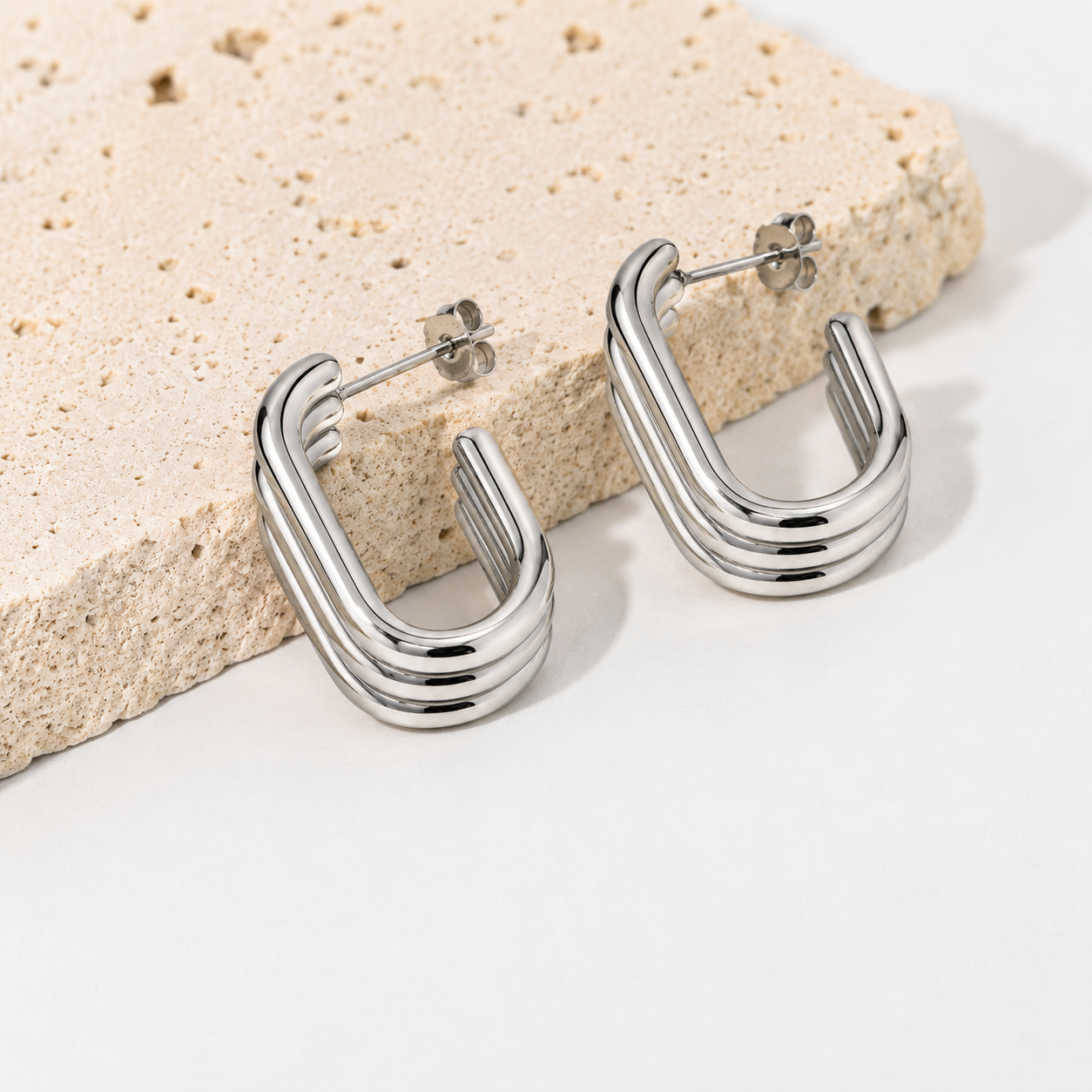 Bilgola Hoops (Silver)