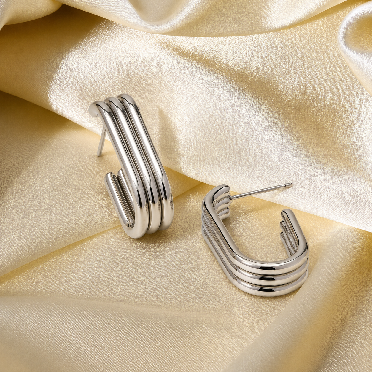 Bilgola Hoops (Silver)
